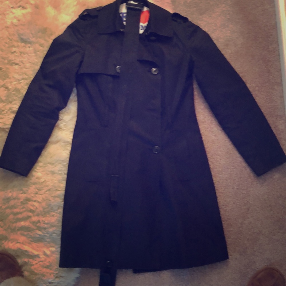 Banana Republic Black Trenchcoat